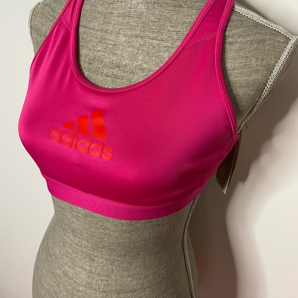 Adidas Women’s Pink Don’t Rest Sports Bra - Picture 7 of 15